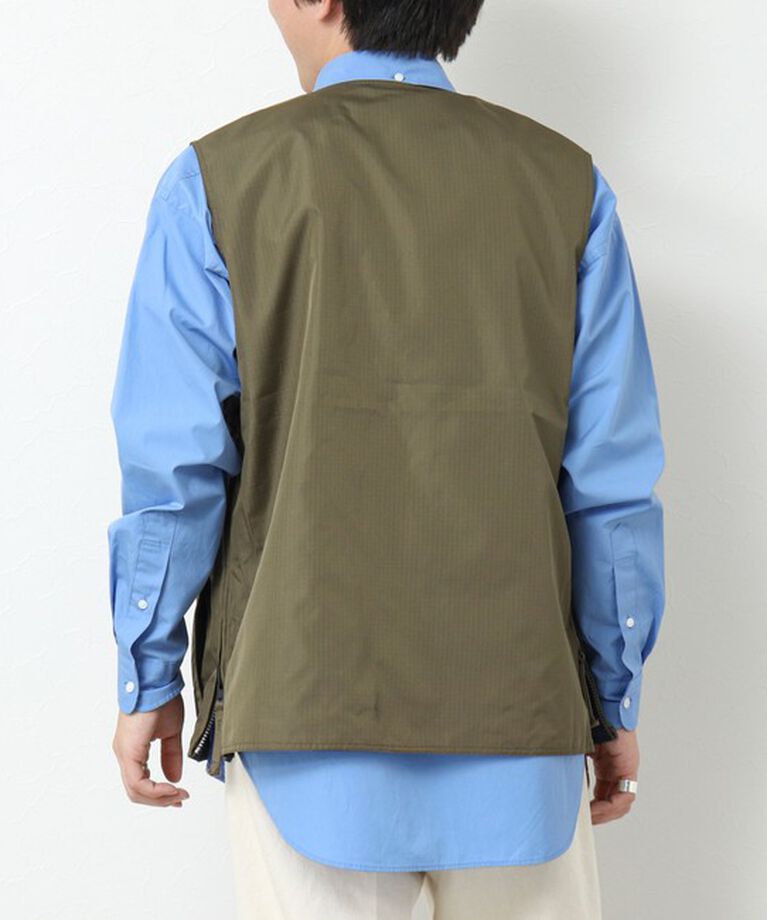 NOLLEY'S goodman「【TAION/タイオン】ノンダウン ミリタリー リバーシブル Vネックベスト 25SS」|ベスト・ジレ|
