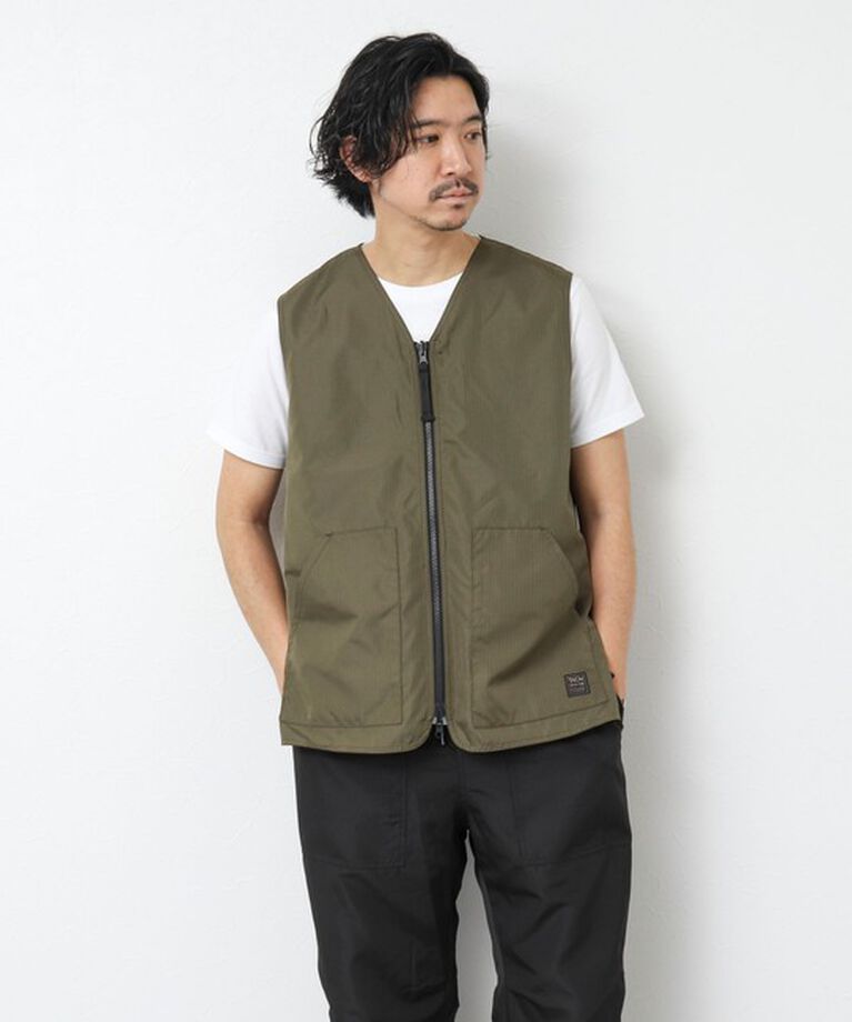 NOLLEY'S goodman「【TAION/タイオン】ノンダウン ミリタリー リバーシブル Vネックベスト 25SS」|ベスト・ジレ|