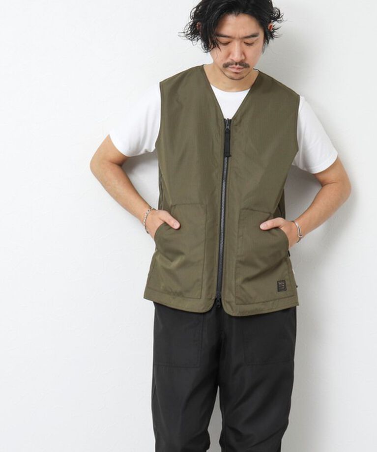 NOLLEY'S goodman「【TAION/タイオン】ノンダウン ミリタリー リバーシブル Vネックベスト 25SS」|ベスト・ジレ|