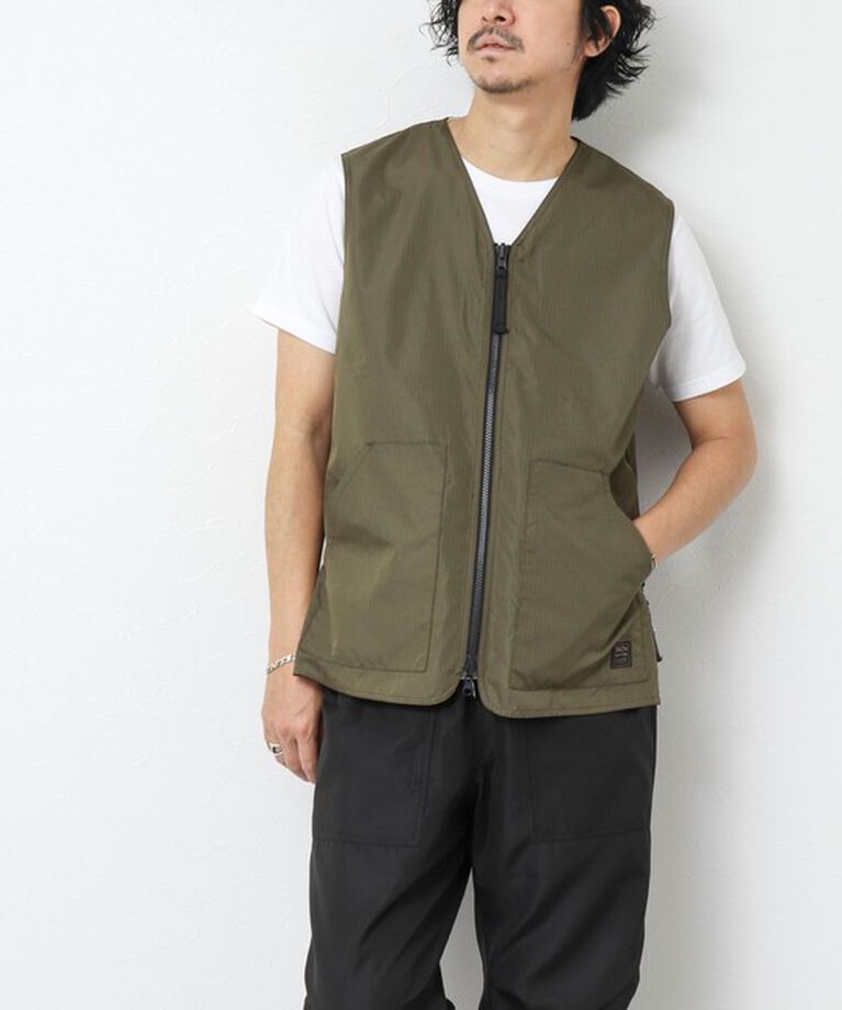 NOLLEY'S goodman「【TAION/タイオン】ノンダウン ミリタリー リバーシブル Vネックベスト 25SS」|ベスト・ジレ|