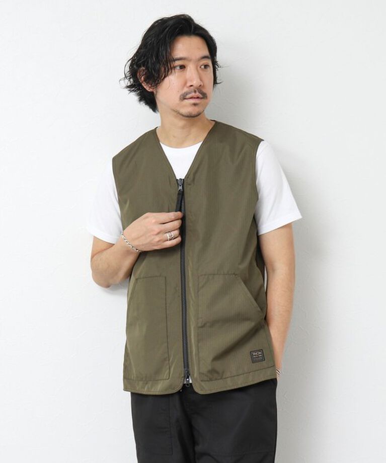 NOLLEY'S goodman「【TAION/タイオン】ノンダウン ミリタリー リバーシブル Vネックベスト 25SS」|ベスト・ジレ|