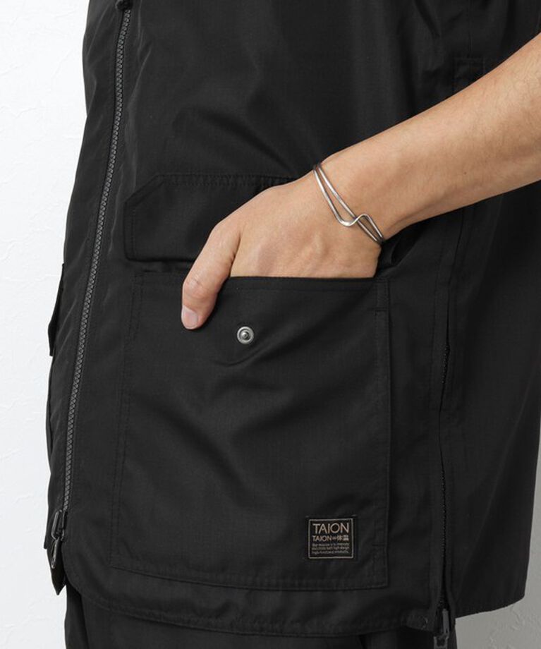 NOLLEY'S goodman「【TAION/タイオン】ノンダウン ミリタリー リバーシブル Vネックベスト 25SS」|ベスト・ジレ|