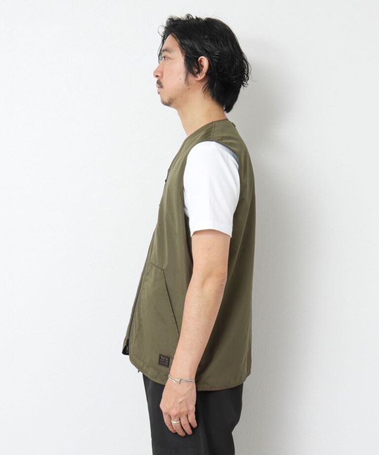 NOLLEY'S goodman「【TAION/タイオン】ノンダウン ミリタリー リバーシブル Vネックベスト 25SS」|ベスト・ジレ|