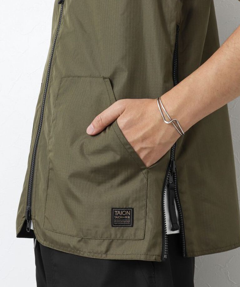 NOLLEY'S goodman「【TAION/タイオン】ノンダウン ミリタリー リバーシブル Vネックベスト 25SS」|ベスト・ジレ|
