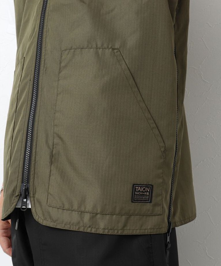 NOLLEY'S goodman「【TAION/タイオン】ノンダウン ミリタリー リバーシブル Vネックベスト 25SS」|ベスト・ジレ|
