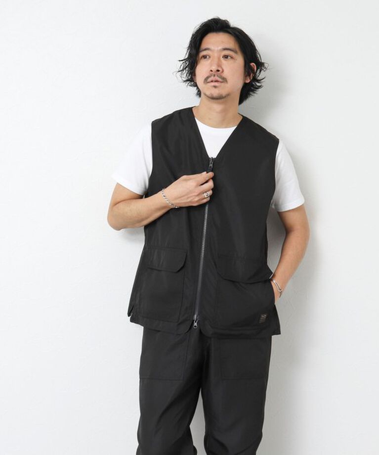 NOLLEY'S goodman「【TAION/タイオン】ノンダウン ミリタリー リバーシブル Vネックベスト 25SS」|ベスト・ジレ|