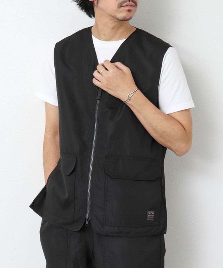 NOLLEY'S goodman「【TAION/タイオン】ノンダウン ミリタリー リバーシブル Vネックベスト 25SS」|ベスト・ジレ|