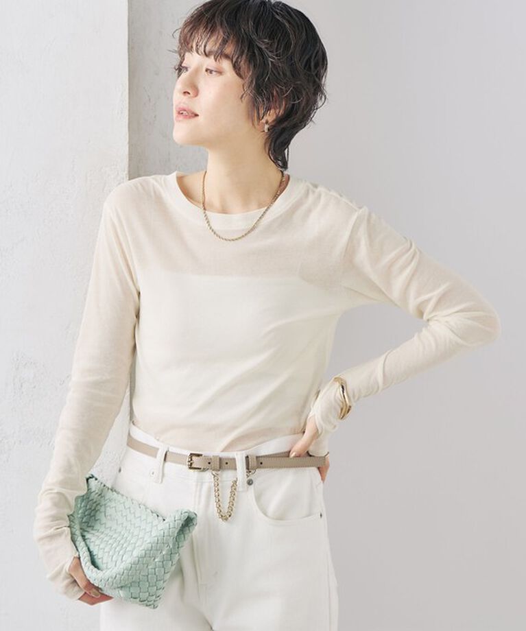 NOLLEY'S「MY STANDARD シアーロンT」|Tシャツ・カットソー|