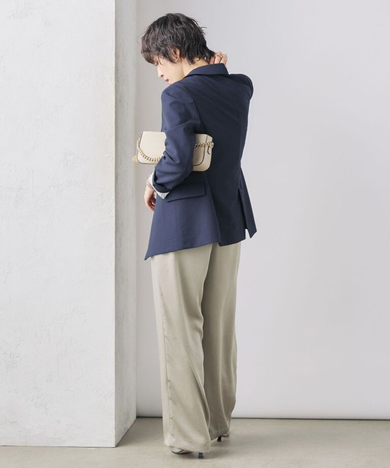 NOLLEY'S「《セットアップ対応》ウォッシャブル高機能麻調ダブルジャケット」|テーラードジャケット|