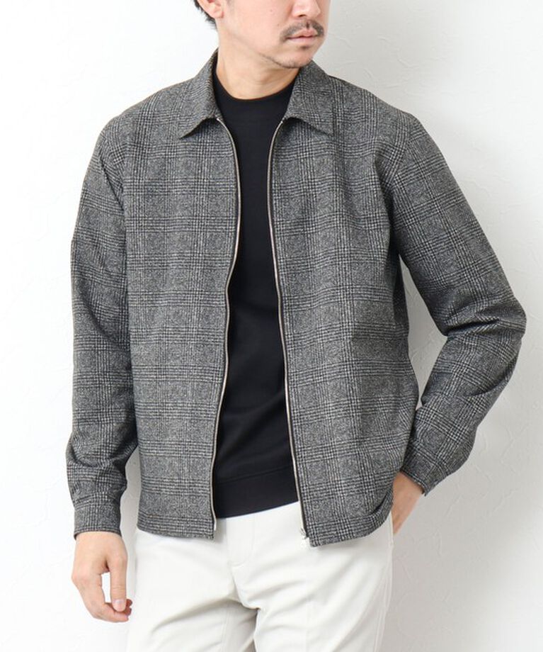 NOLLEY'S goodman「【COOL DOTS/クールドッツ】《吸水速乾》ジップシャツブルゾン 25SS」|ブルゾン・スタジャン|グレー系その他