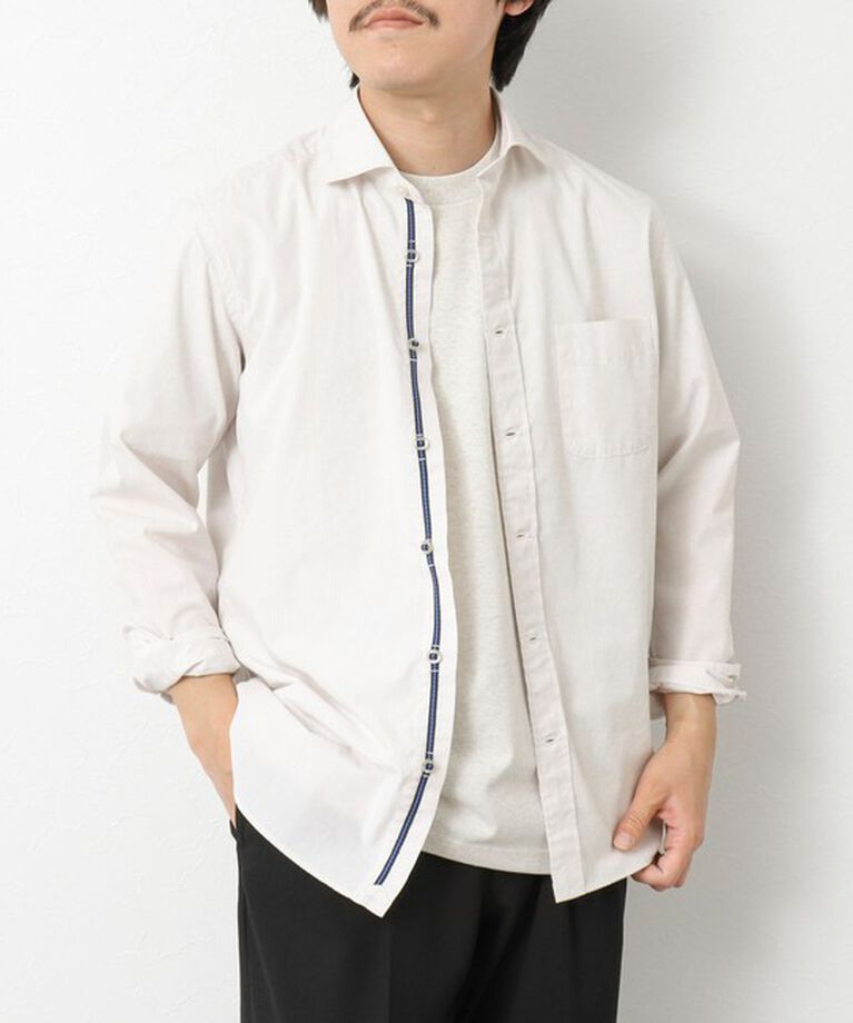 NOLLEY'S goodman「T/C パラシュート カッタウェイ 25SS」|シャツ・ブラウス|グレイッシュベージュ