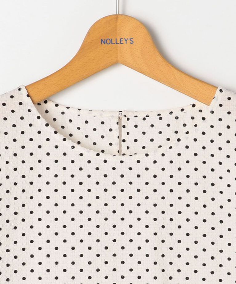 NOLLEY'S「【追加】サッカードットバックフリルブラウス」|シャツ・ブラウス|