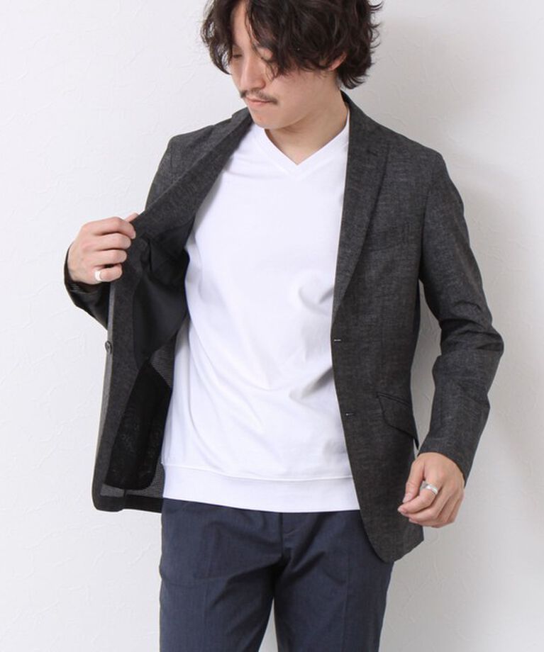 NOLLEY'S goodman「《ビジカジ対応》シルケットスムース Vネック ドレスTシャツ 25SS」|Tシャツ・カットソー|
