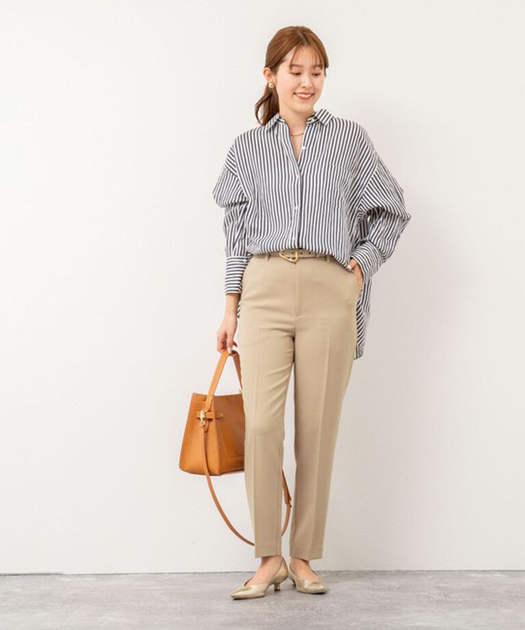 NOLLEY'S sophi「《セットアップ対応》ウォッシャブルツイルテーパードパンツ」|その他|