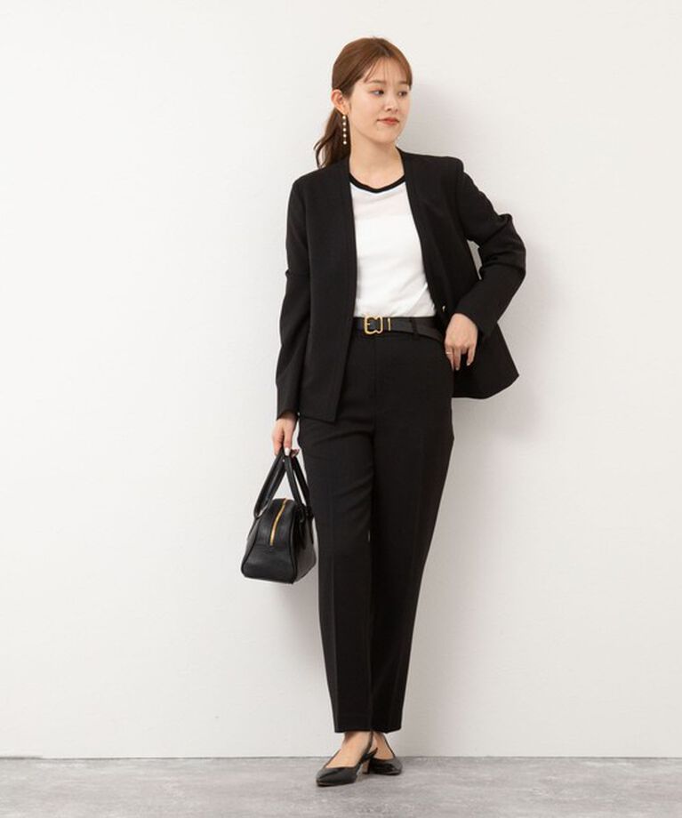 NOLLEY'S sophi「《セットアップ対応》ウォッシャブルツイルテーパードパンツ」|その他|
