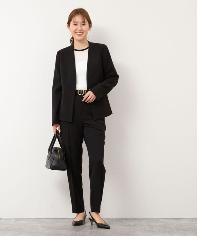 NOLLEY'S sophi「《セットアップ対応》ウォッシャブルツイルテーパードパンツ」|その他|
