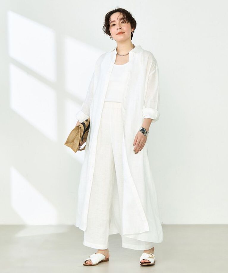NOLLEY'S「【WEB STAFF恵☆別注カラーあり】《セットアップ対応》リネンセミワイドパンツ」|その他|