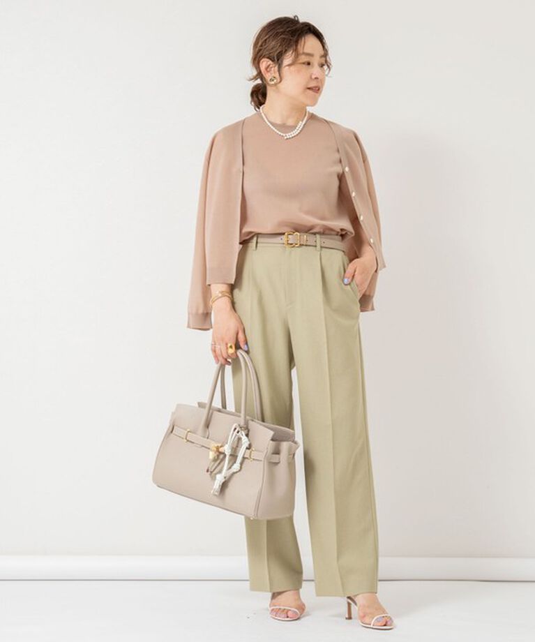NOLLEY'S「【PR林☆別注カラーあり】ウォッシャブルツイルストレッチ愛されワイドパンツ」|その他|