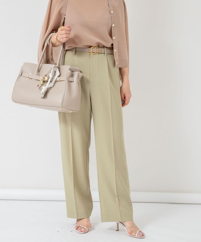 NOLLEY'S「【PR林☆別注カラーあり】ウォッシャブルツイルストレッチ愛されワイドパンツ」|その他|