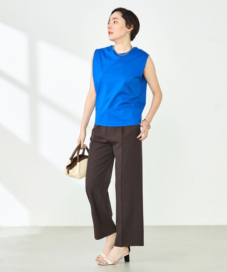 NOLLEY'S「【PR林☆別注カラーあり】ウォッシャブルツイルストレッチ愛されワイドパンツ」|その他|