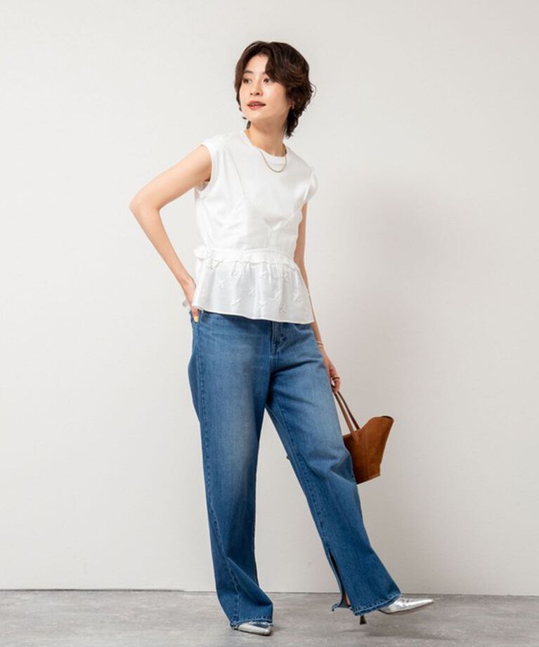 NOLLEY'S sophi「【MARILYN MOON/マリリーンムーン】beads motif taffeta camisole」|シャツ・ブラウス|