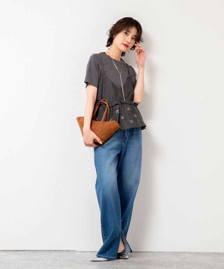 NOLLEY'S sophi「【MARILYN MOON/マリリーンムーン】beads motif taffeta camisole」|シャツ・ブラウス|
