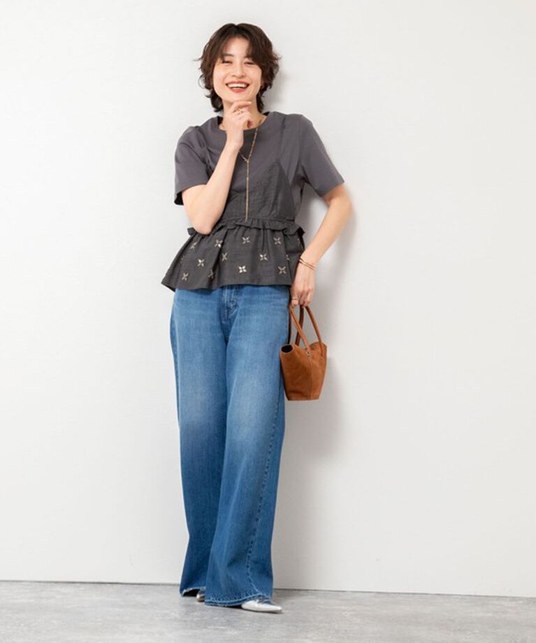 NOLLEY'S sophi「【MARILYN MOON/マリリーンムーン】beads motif taffeta camisole」|シャツ・ブラウス|
