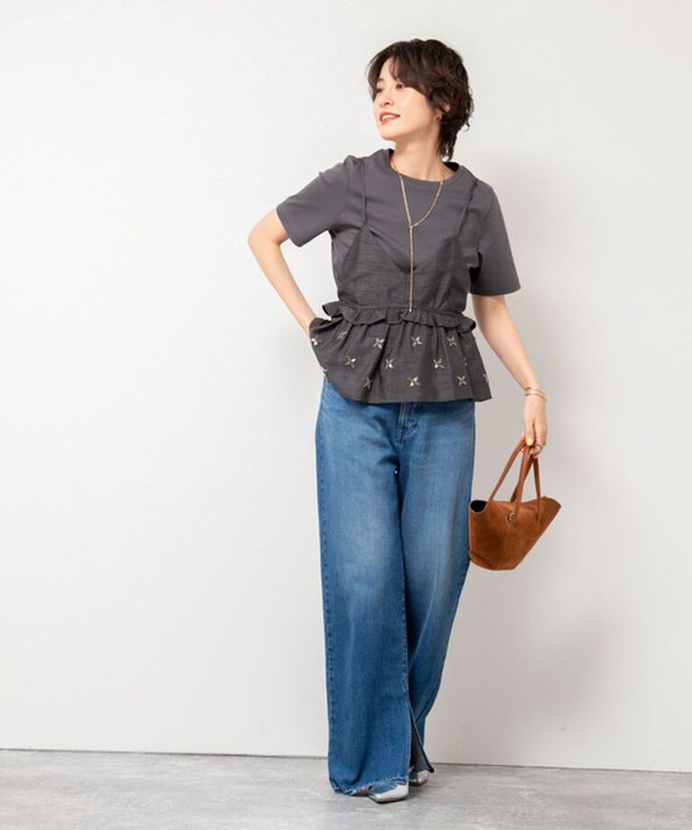 NOLLEY'S sophi「【MARILYN MOON/マリリーンムーン】beads motif taffeta camisole」|シャツ・ブラウス|