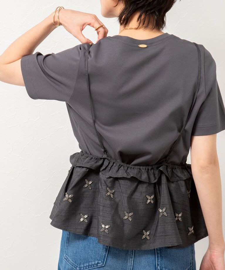 NOLLEY'S sophi「【MARILYN MOON/マリリーンムーン】beads motif taffeta camisole」|シャツ・ブラウス|
