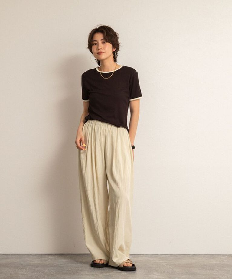 NOLLEY'S「【MAQWEL/マクウェル】ウォッシャブルワッシャーイージーワイドパンツ」|その他|