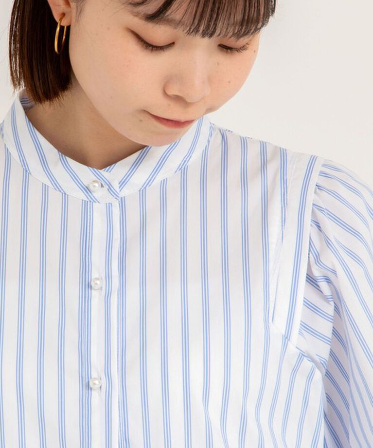 NOLLEY'S「ストライププルオーバーブラウス」|シャツ・ブラウス|