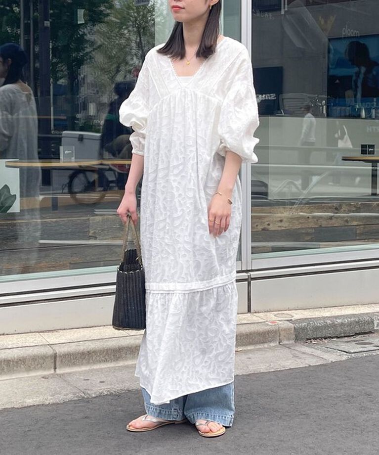 fredy emue「コットンジャガードワンピース」|ワンピース|