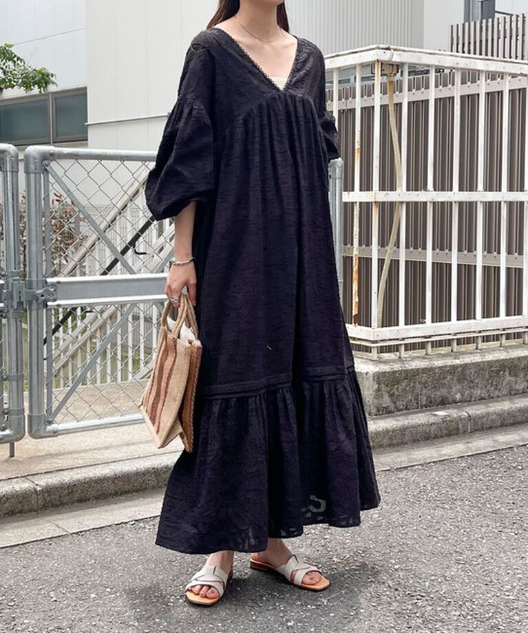 fredy emue「コットンジャガードワンピース」|ワンピース|