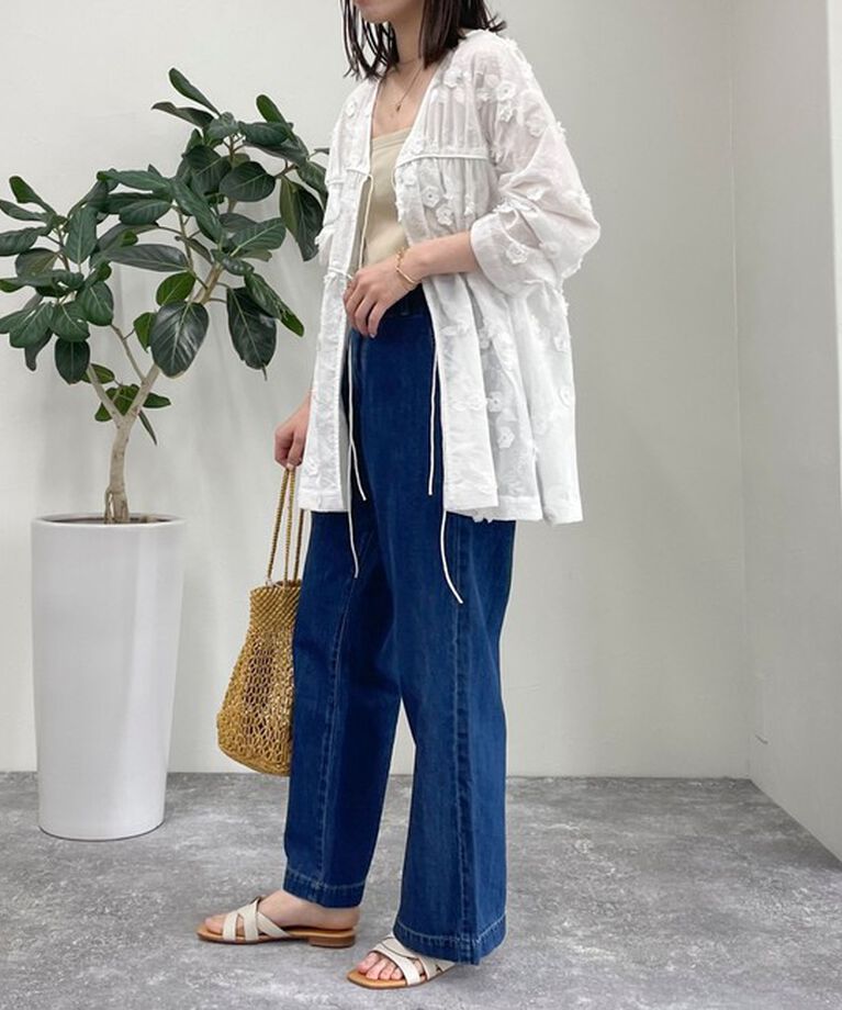 fredy emue「3D刺繍チュニックブラウス」|シャツ・ブラウス|