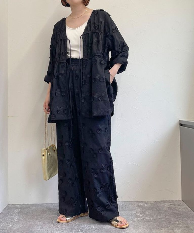 fredy emue「3D刺繍チュニックブラウス」|シャツ・ブラウス|
