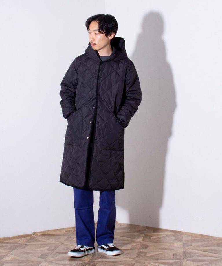 GLOSTER「【TAION/タイオン】GLOSTER別注 パイピング フーデット ロングダウンコート キルティング」|ダウン|