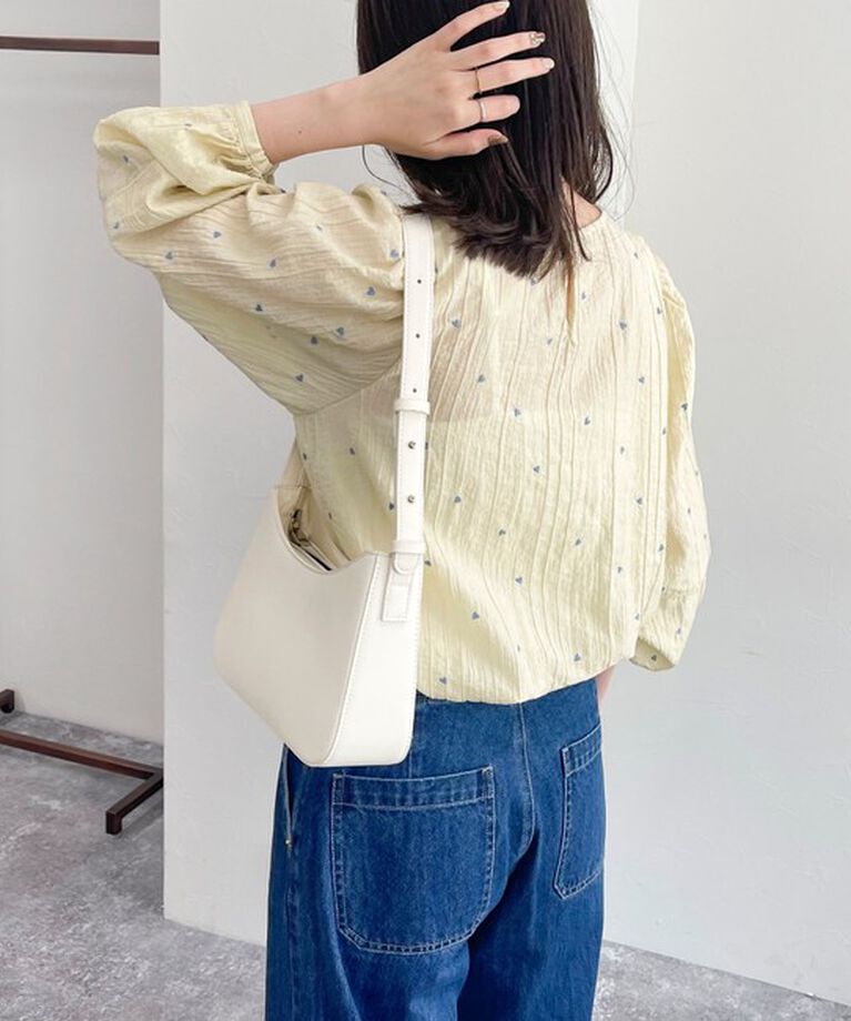 fredy emue「【WEB限定デザインあり】刺繍袖ボリュームブラウス」|シャツ・ブラウス|