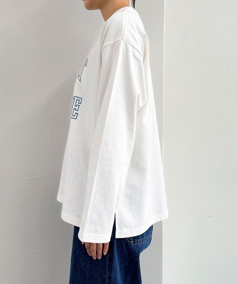 fredy emue「CATフロッキープリント ロンTシャツ」|Tシャツ・カットソー|