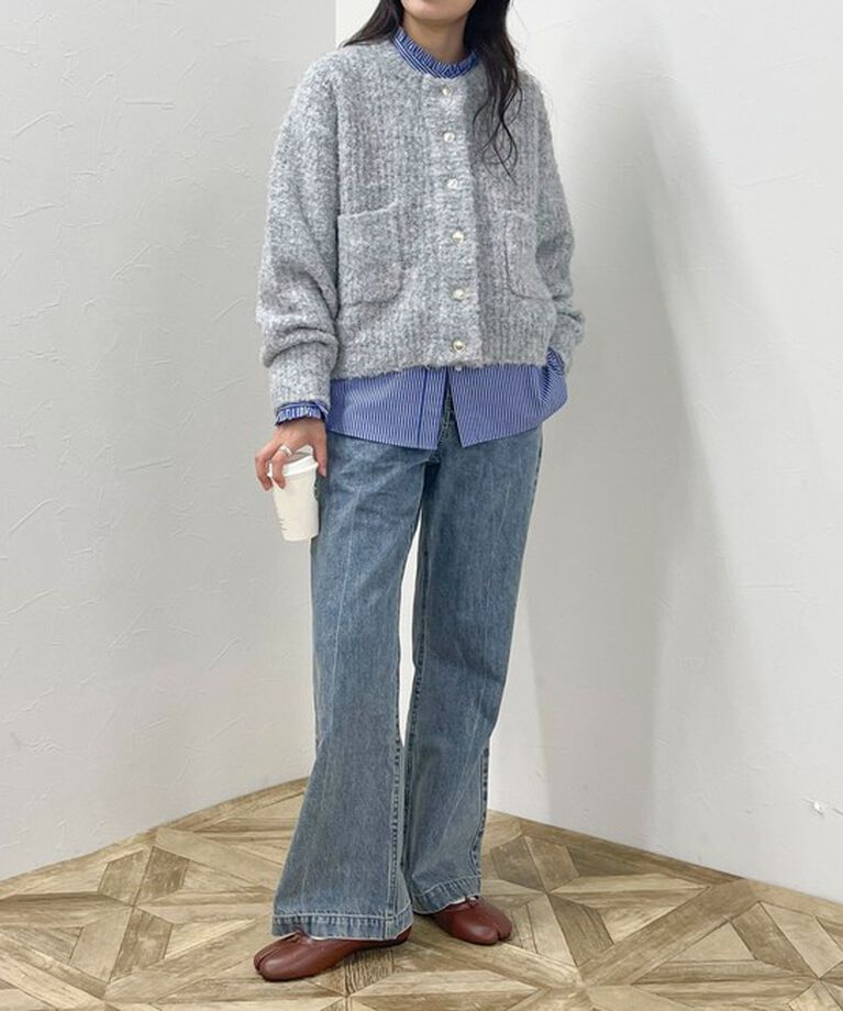 fredy emue「【GEVACO/ゲバコ】ループヤーンショートニットカーディガン」|カーディガン|