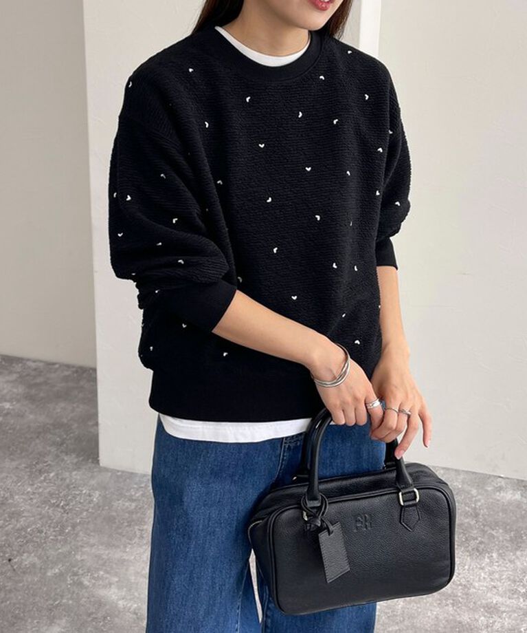 fredy emue「ハート刺繍スウェットプルオーバー」|スウェット・ジャージ|