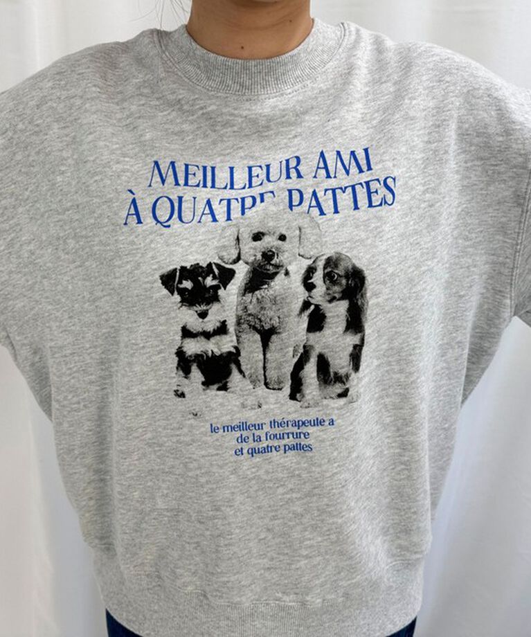 fredy emue「DOGフォトプリントスウェットプルオーバー」|スウェット・ジャージ|