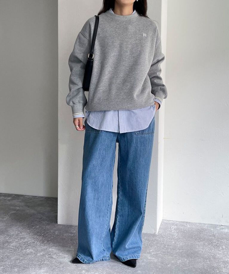 fredy emue「両面起毛リブラインFR刺繍スウェットプルオーバー」|スウェット・ジャージ|