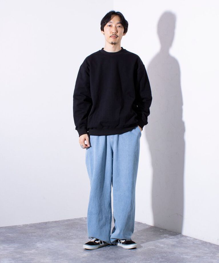 GLOSTER「【GLOSTER/グロスター】バックステッチ 裏起毛 サイドポケット クルーネックスウェット」|スウェット・ジャージ|