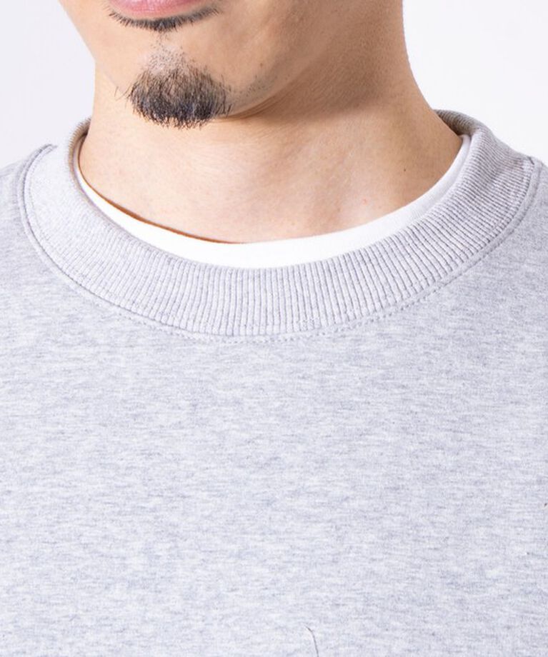 GLOSTER「【GLOSTER/グロスター】バックステッチ 裏起毛 サイドポケット クルーネックスウェット」|スウェット・ジャージ|