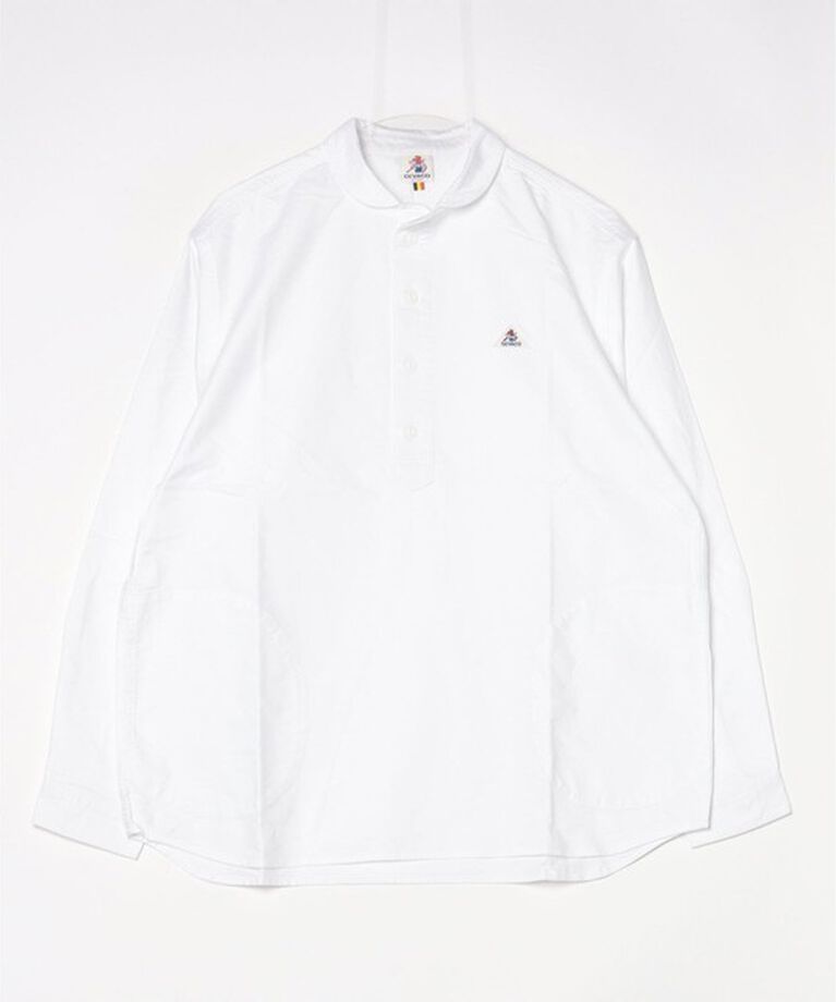 GLOSTER「【GEVACO/ゲバコ】オックスオーバーショールカラー長袖シャツ（無地/ストライプ/ギンガム）」|シャツ・ブラウス|
