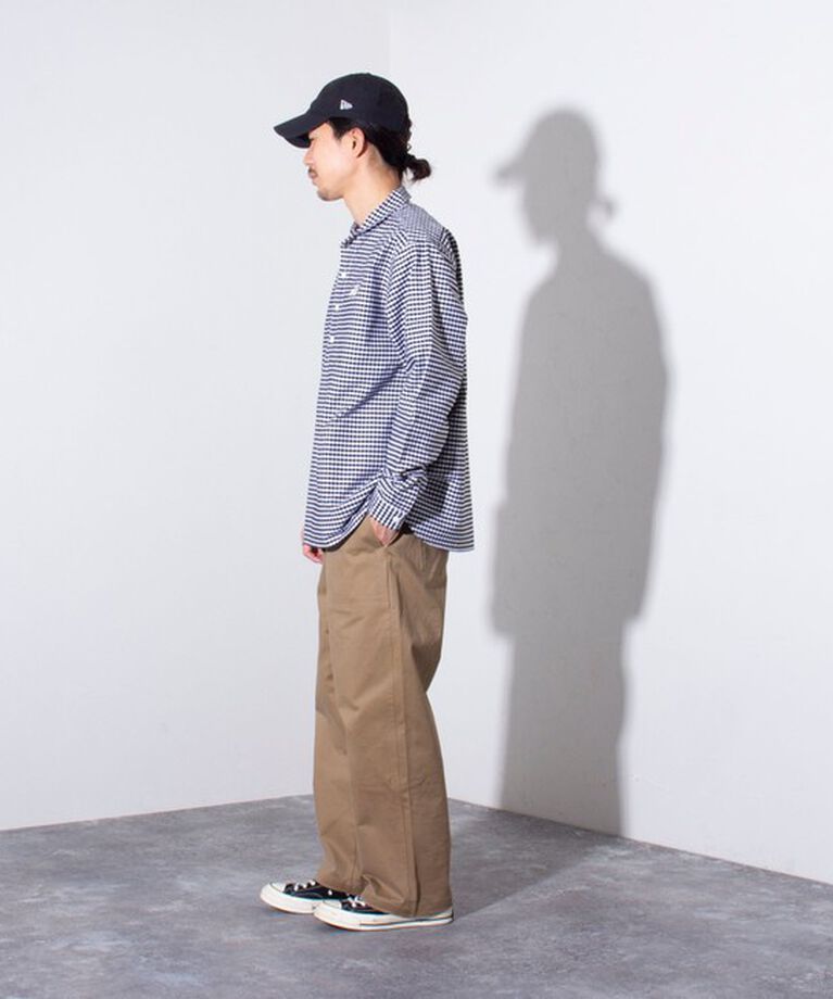 GLOSTER「【GEVACO/ゲバコ】オックスオーバーショールカラー長袖シャツ（無地/ストライプ/ギンガム）」|シャツ・ブラウス|