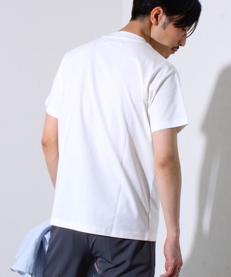 GLOSTER「【ビジカジ対応】【GLOSTER】USAコットン×SORONA ジャケT ドレスTシャツ」|Tシャツ・カットソー|
