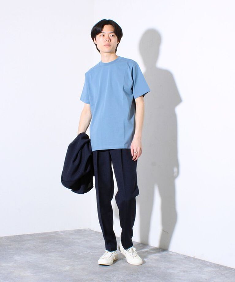GLOSTER「【ビジカジ対応】【GLOSTER】USAコットン×SORONA ジャケT ドレスTシャツ」|Tシャツ・カットソー|