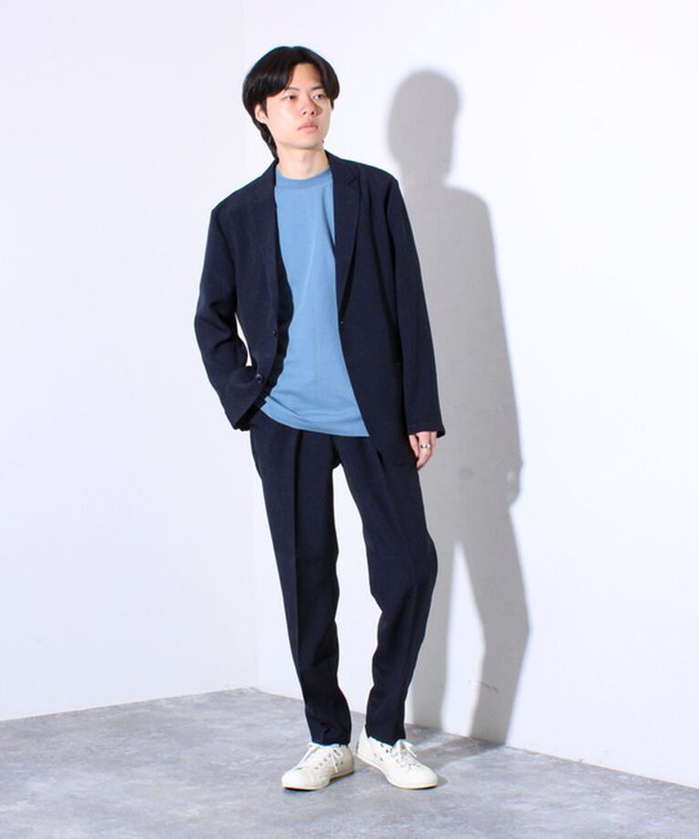 GLOSTER「【ビジカジ対応】【GLOSTER】USAコットン×SORONA ジャケT ドレスTシャツ」|Tシャツ・カットソー|