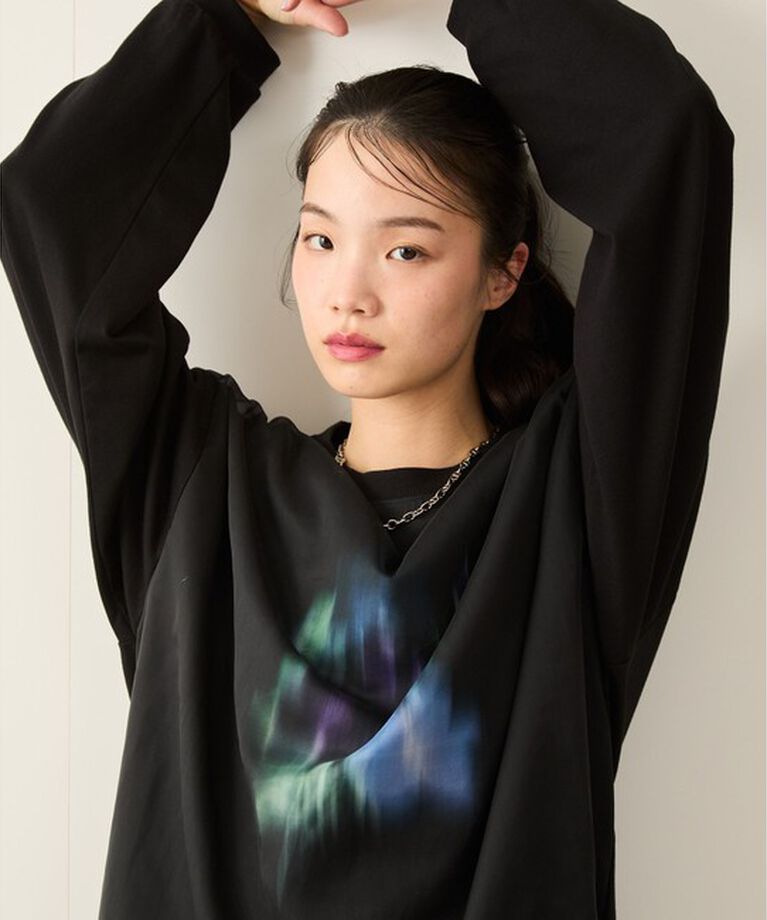 JUNRED「シアーレイヤードロングスリーブプルオーバー」|Tシャツ・カットソー|
